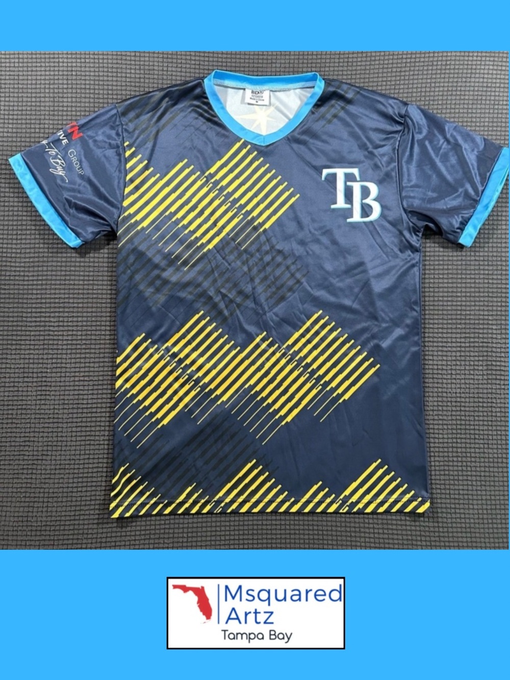 Tampa Bay Rays Randy Arozarena #56 Promo Jersey Men's M BDA Sports Blue
